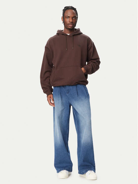 adidas adidas Світшот Trefoil Essentials LL1058 Темно-коричневий Loose Fit