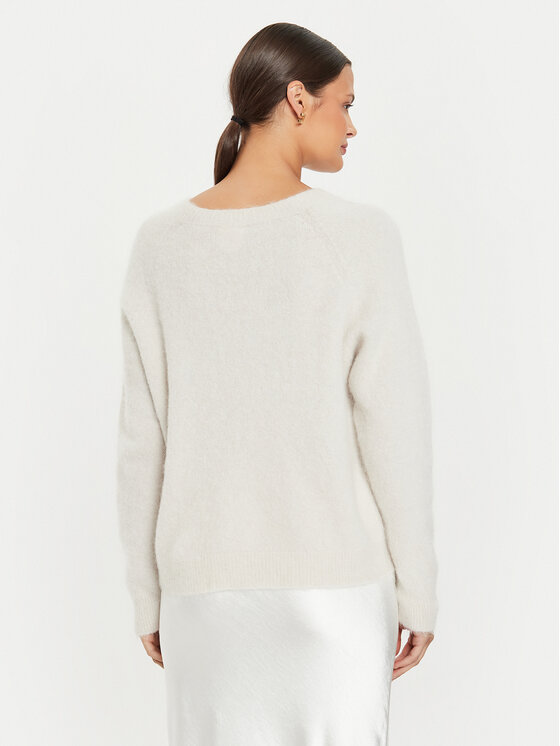 Kontatto Kontatto Sweter 3M0229 Écru Relaxed Fit