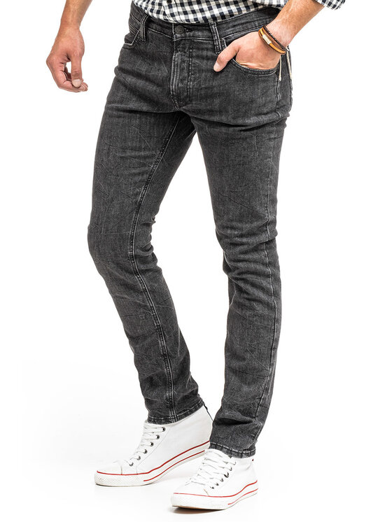Lee Lee Jeansy LUKE Szary Slim Fit