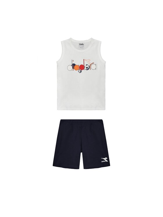 Diadora Diadora Zestaw JB.SET SL KICK Biały Regular Fit
