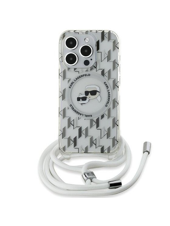 Etui na telefon KARL LAGERFELD, Przezroczysty, Apple iPhone 15 Pro