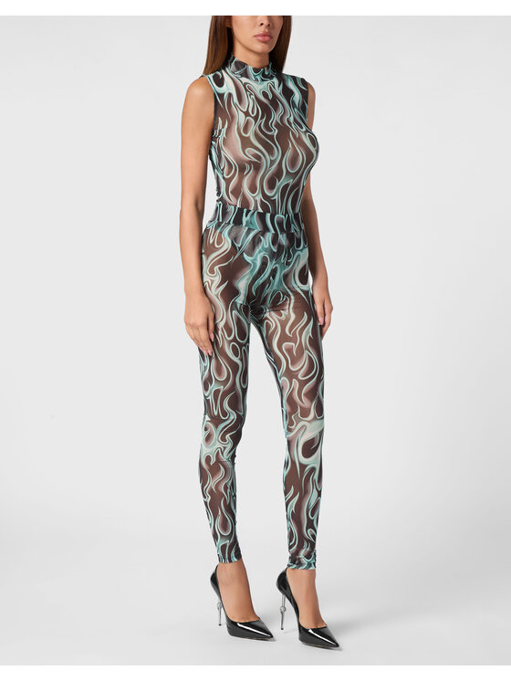 PHILIPP PLEIN PHILIPP PLEIN Legginsy 21681 Czarny Skin Tight Fit