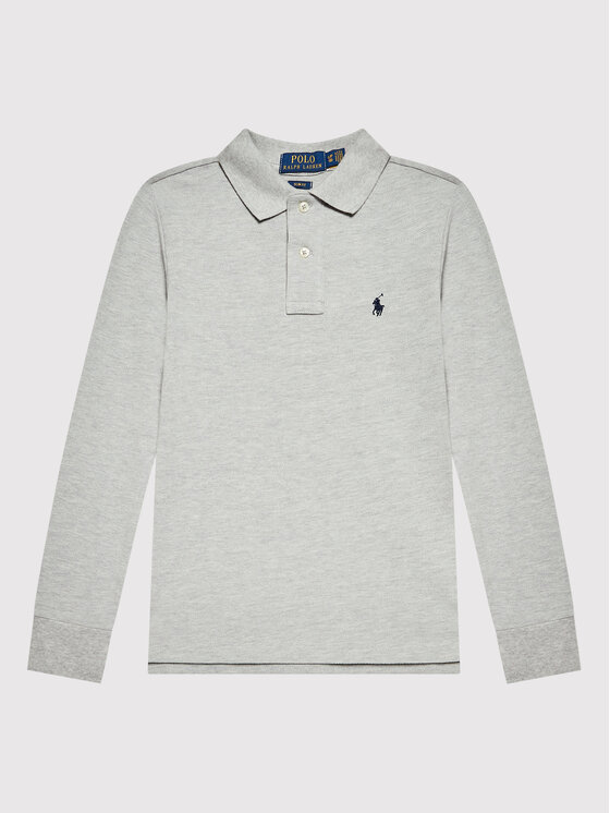 Polo Ralph Lauren Polo Ralph Lauren Polo marškinėliai 323708858014 Pilka Slim Fit