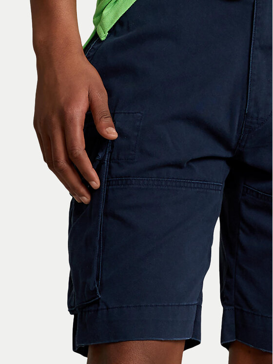 Polo Ralph Lauren Polo Ralph Lauren Šortky z materiálu 710548502005 Tmavomodrá Classic Fit