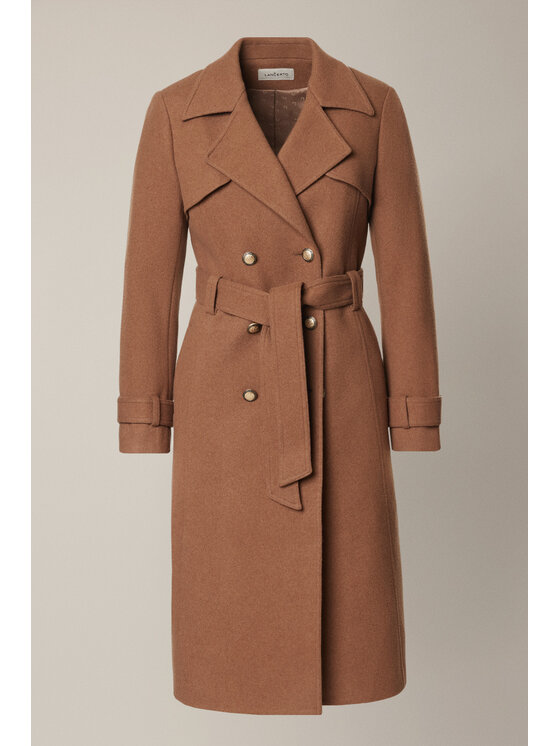 Lancerto Lancerto Płaszcz Eloria PC073225000014 Brązowy Regular Fit