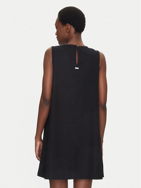 Barbour Barbour Rochie de zi Lucy LDR0908BK11 Negru Regular Fit