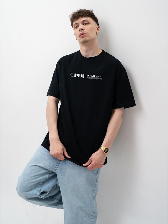 MyStars MyStars T-Shirt 131483 Czarny Oversize