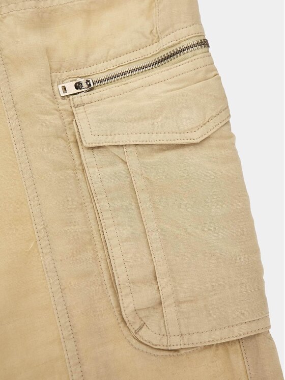 Guess Guess Spodnie materiałowe 164111 Beżowy Slim Fit