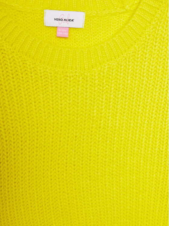 Vero Moda Girl Vero Moda Girl Džemper 10291223 Žuta Regular Fit