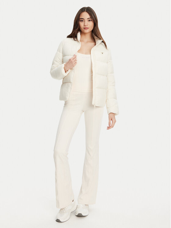 Guess Guess Zimní bunda V4YL03 WFUD0 Écru Regular Fit