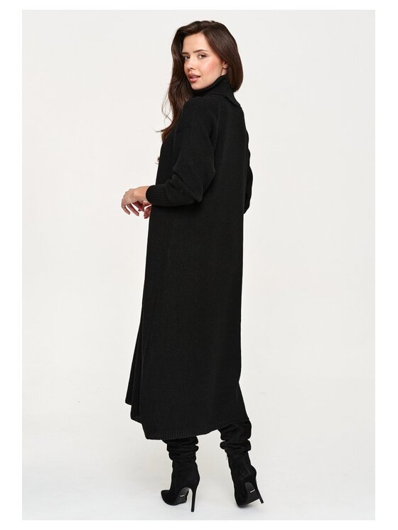 Makadamia Makadamia Sweter S181 Czarny Loose Fit
