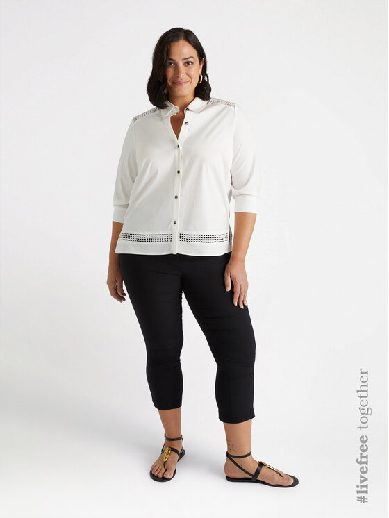 Fiorella Rubino Fiorella Rubino Camicia 5093L000150N011 Bianco Boxy Fit