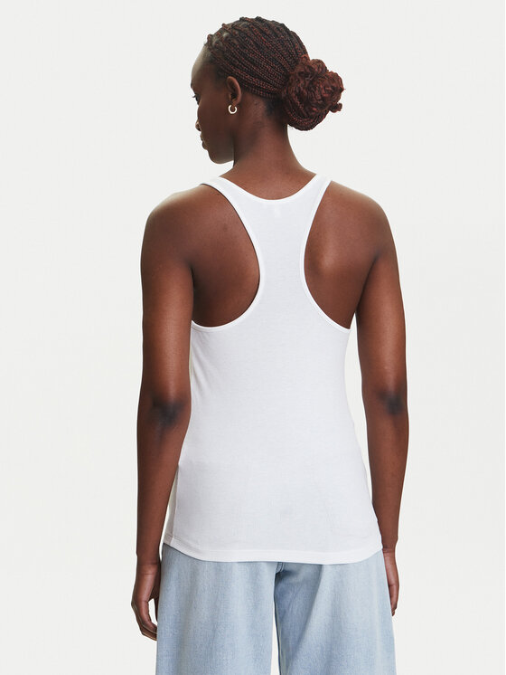 Tommy Jeans Tommy Jeans Top DW0DW20917 Biały Regular Fit