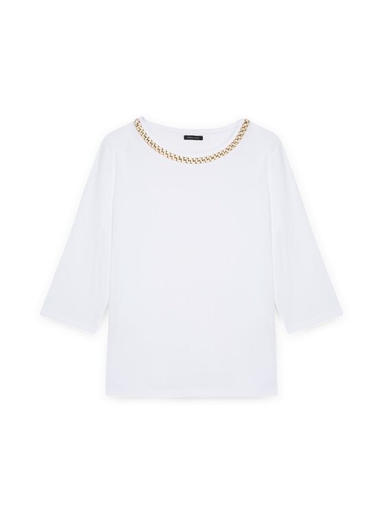 Fiorella Rubino Fiorella Rubino T-shirt G219L008524N011 Bianco A-Line Fit