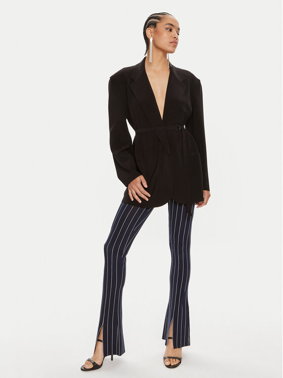 NORMA KAMALI NORMA KAMALI Σακάκι KK4214PL158001 Μαύρο Regular Fit