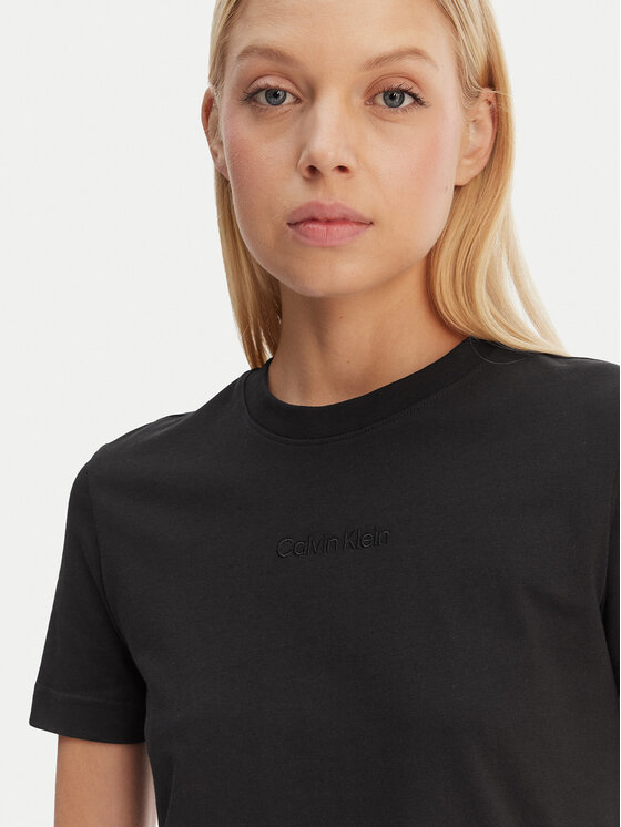 Calvin Klein Calvin Klein Тишърт LV044C905G Черен Regular Fit