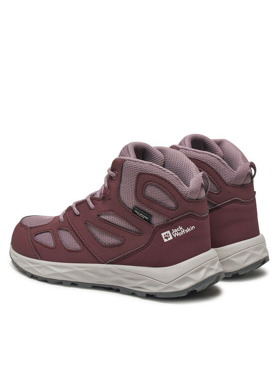 Jack Wolfskin Jack Wolfskin Trekking čevlji Woodland 2 Texapore Mid K 4059831 Vijolična