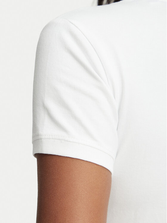 Guess Guess Marškinėliai W2YI45 J1314 Balta Slim Fit