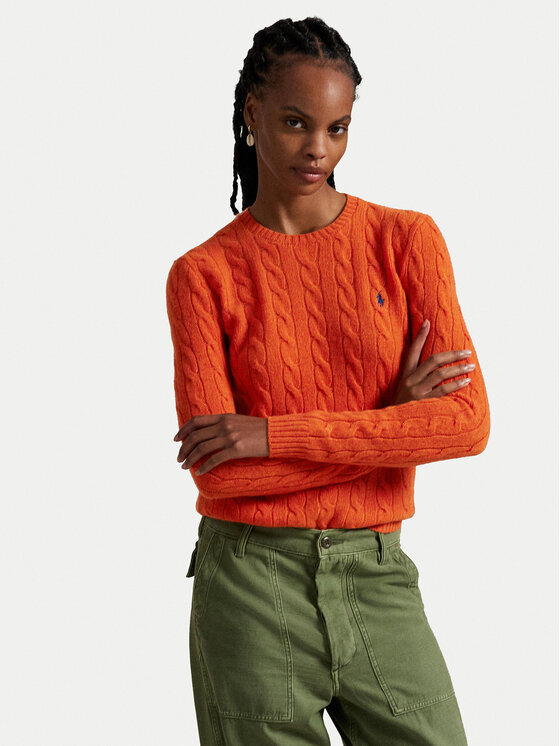Polo Ralph Lauren Polo Ralph Lauren Džemper 211971865010 Narančasta Slim Fit