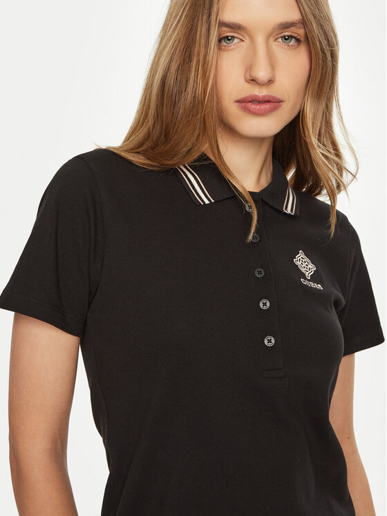 Guess Guess Tricou polo V5RP02 KCOK1 Bleumarin Regular Fit