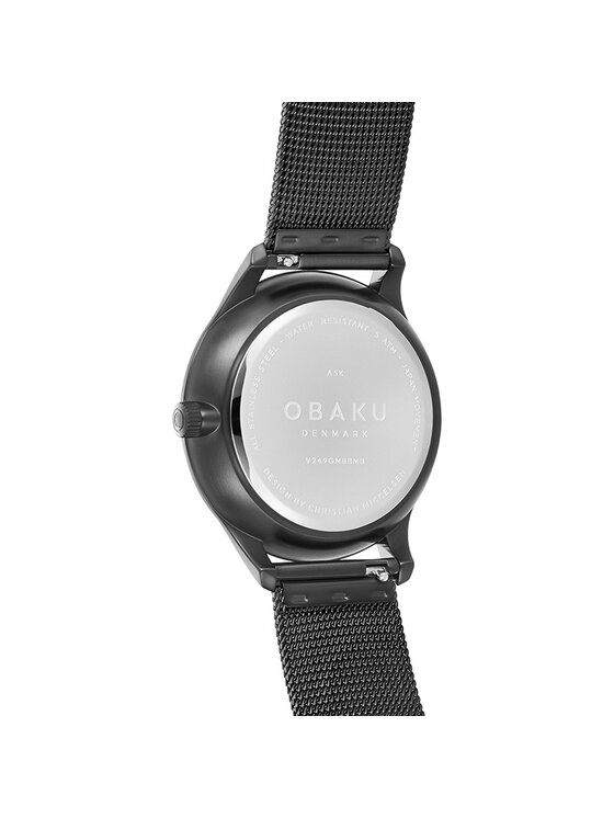 Obaku Obaku Ρολόι V249GMBBMB Μαύρο