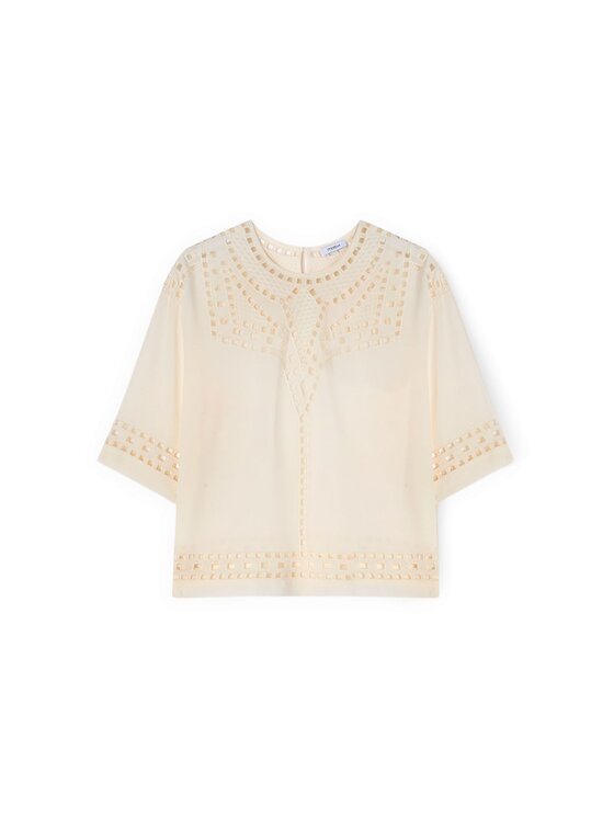 Motivi Motivi Blusa 2062W000797N002 Crema Over Fit