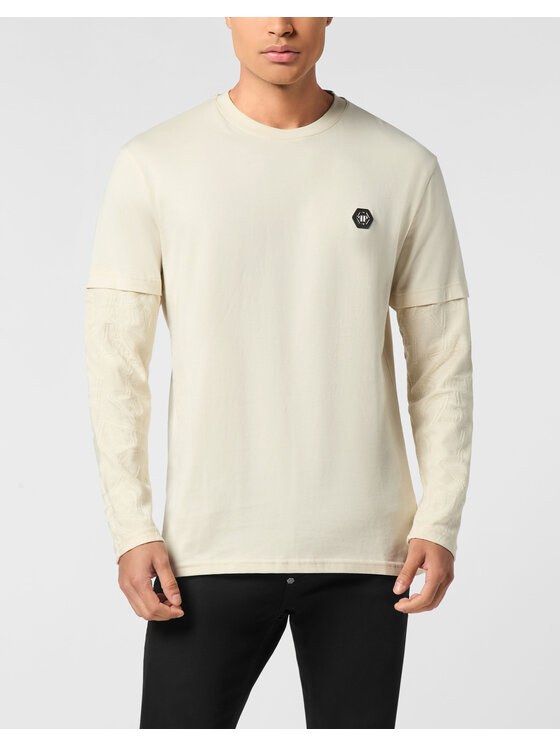 PHILIPP PLEIN PHILIPP PLEIN Tričko 26197 Béžová Regular Fit