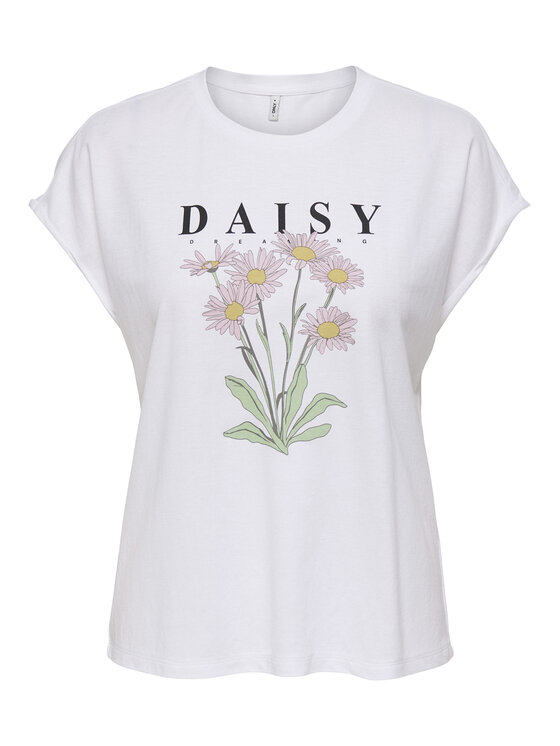 ONLY ONLY T-Shirt Jany 15372108 Bílá Regular Fit