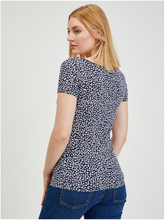 Orsay Orsay T-Shirt 159261-97__XL Granatowy Regular Fit