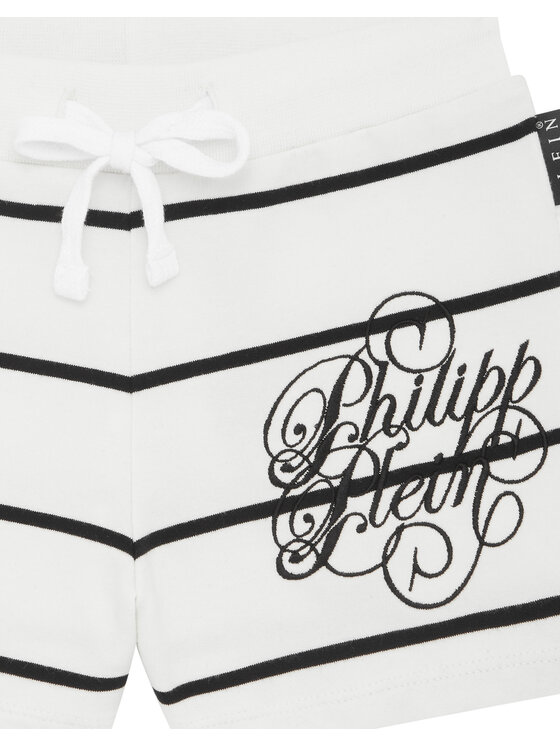 PHILIPP PLEIN PHILIPP PLEIN Pantaloncini 28279 Bianco Jogger Fit