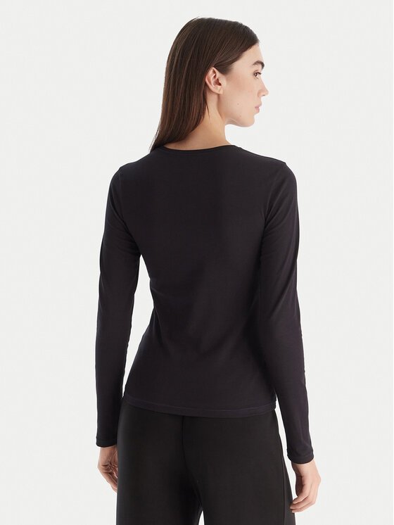 Hunkemöller Hunkemöller Μπλουζάκι Soft 302729 Μαύρο Slim Fit