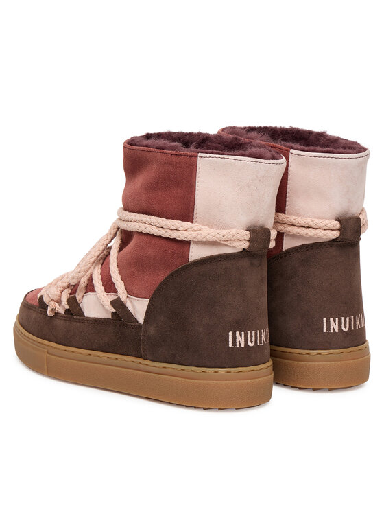 Inuikii Inuikii Čizme za snijeg Patchwork 3001.003.0072 Tamnocrvena