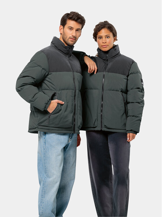 Jack Wolfskin Dūnu jaka Dellbrueck Jkt 1207561 Zaļš Regular Fit