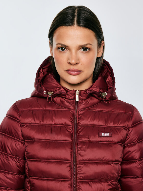 BIG STAR BIG STAR Kurtka zimowa AZEALA23 Bordowy Basic Fit