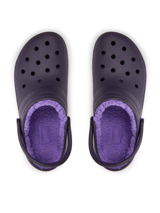 Crocs Crocs Şlapi Classic Lined Clog 203591 Violet