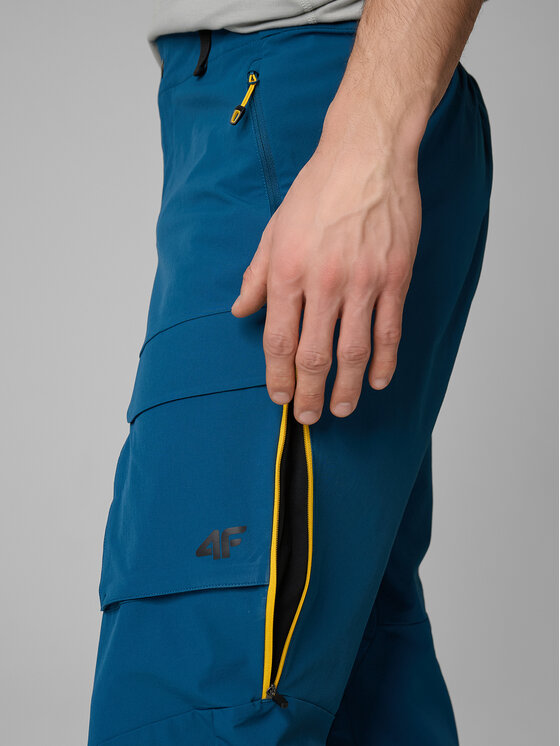 4F 4F Spodnie outdoor TREKKING Granatowy Regular Fit