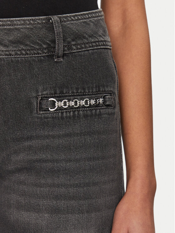 Morgan Morgan Jeansy 251-PELI Szary Wide Leg