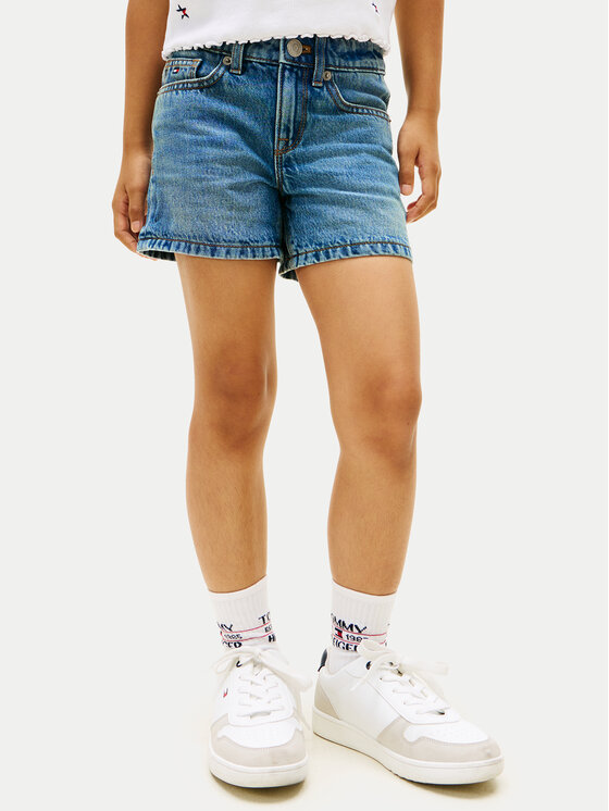Tommy Hilfiger Tommy Hilfiger Pantaloni scurți de blugi KG0KG09132 Albastru Regular Fit