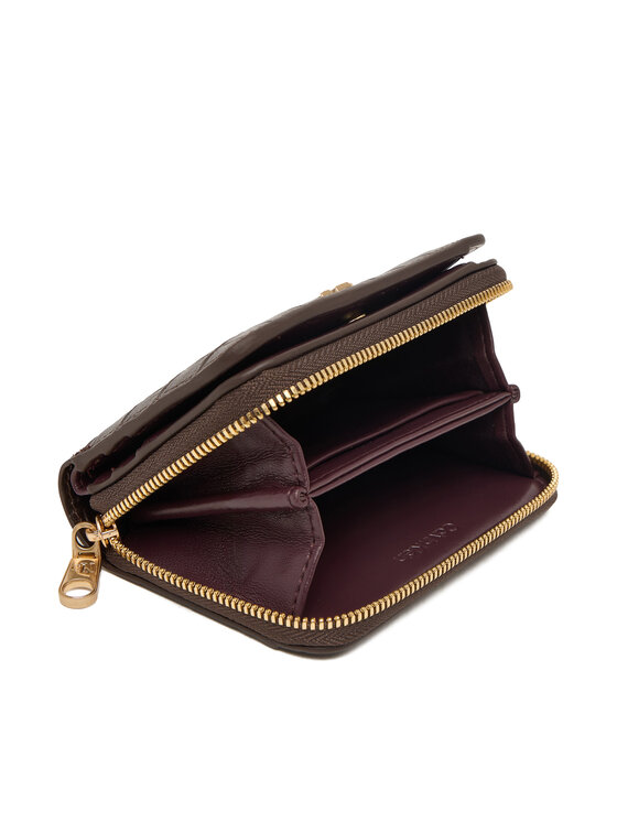 Calvin Klein Calvin Klein Πορτοφόλι Ck Croc Medium Flap Zip Around LV04F1095G Καφέ