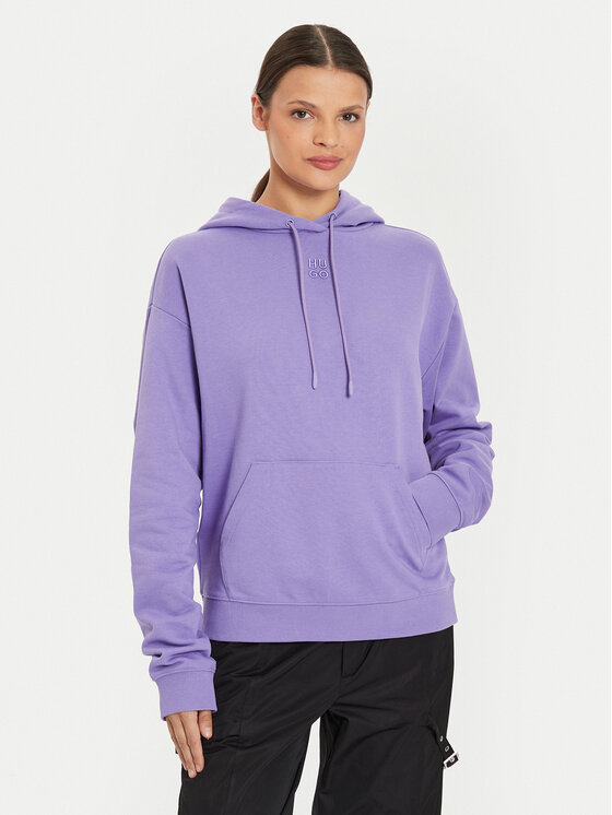 HUGO Hugo Суитшърт Delfinia 50522423 Виолетов Regular Fit