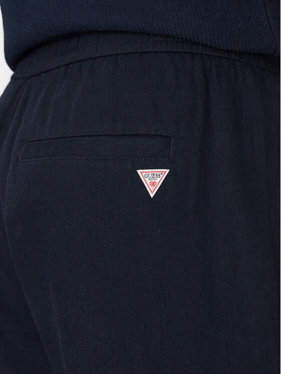 Guess Guess Παντελόνι υφασμάτινο F5GB02 WH4J0 Σκούρο μπλε Regular Fit