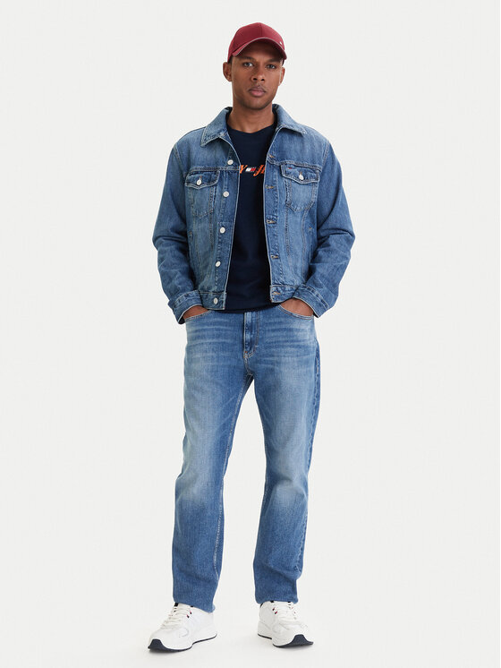 Tommy Jeans Tommy Jeans Traper jakna Ryan DM0DM23003 Plava Regular Fit