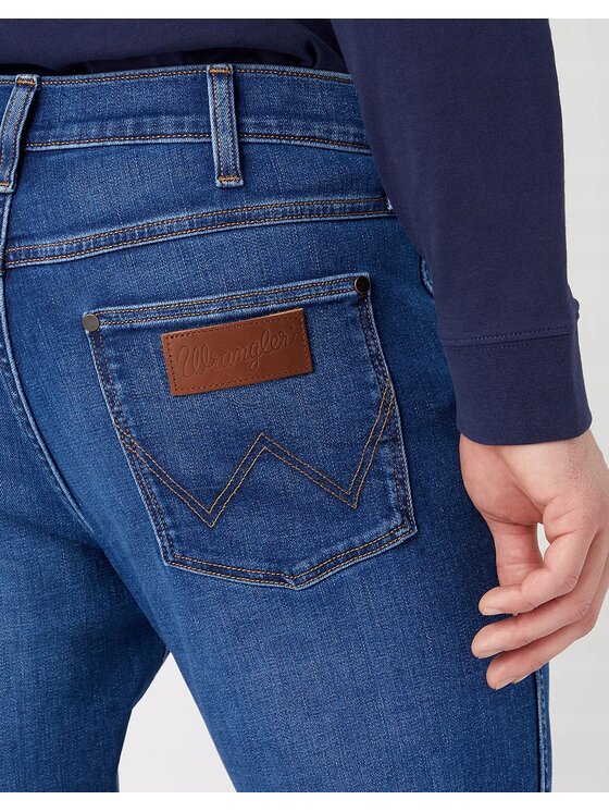 Wrangler Wrangler Jeansy Larston Niebieski Slim Fit