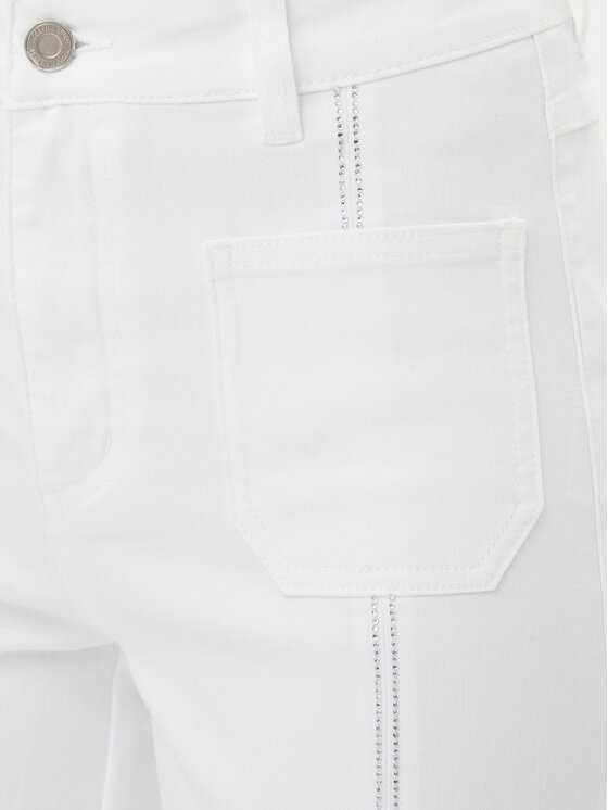 Joseph Ribkoff Joseph Ribkoff Панталони тип кюлоти 251901 Бял Regular Fit