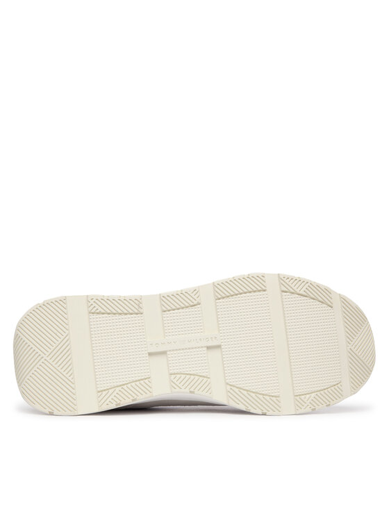 Tommy Hilfiger Tommy Hilfiger Sneakersy Th Mix Material Runner FW0FW09306 Biały