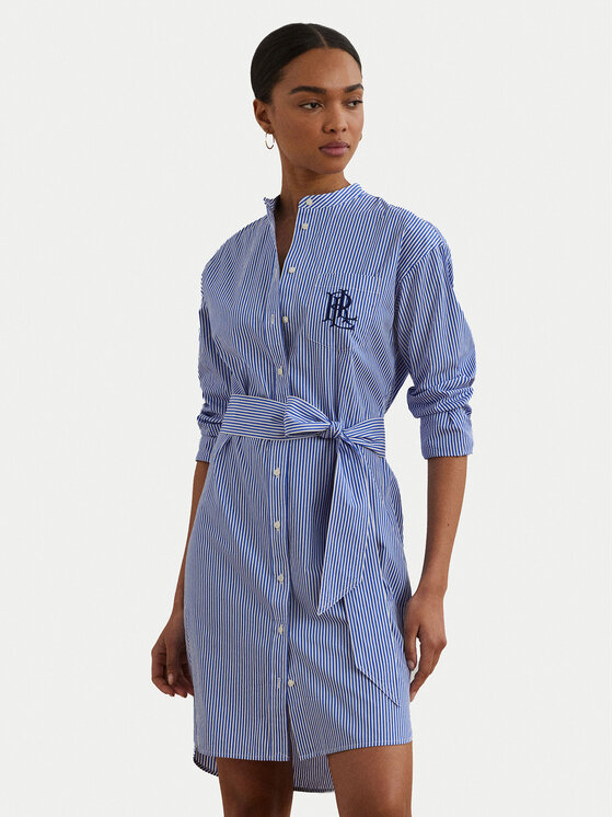 LAUREN RALPH LAUREN LAUREN RALPH LAUREN Rochie tip cămașă 200963845001 Albastru Straight Fit