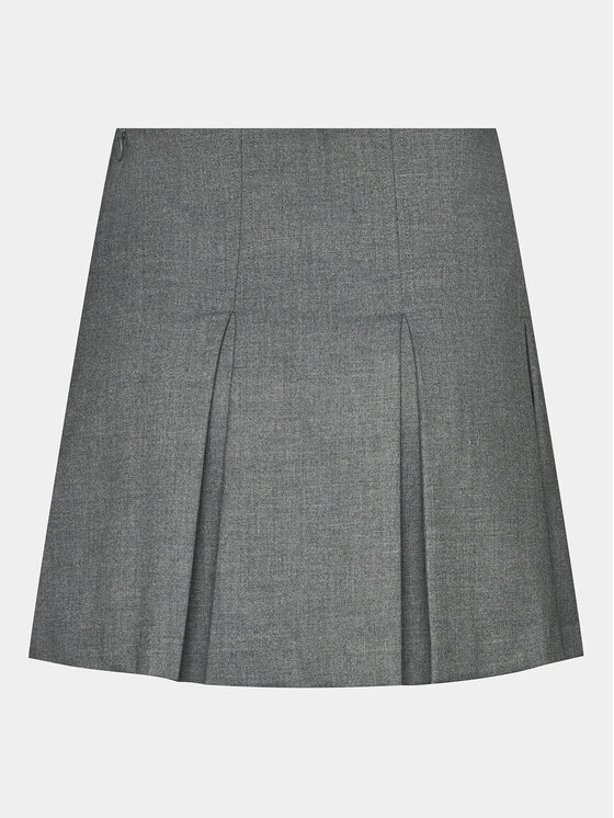 Edited Edited Trapeces svārki Liss Pelēks A-Line Fit