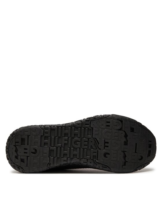 Tommy Hilfiger Tommy Hilfiger Sneakers Corporate Knit Rib Runner FM0FM02838 Negru