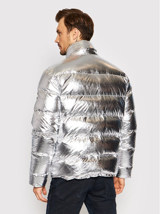 Les Hommes Les Hommes Puhovka LLO502733U Srebrna Regular Fit