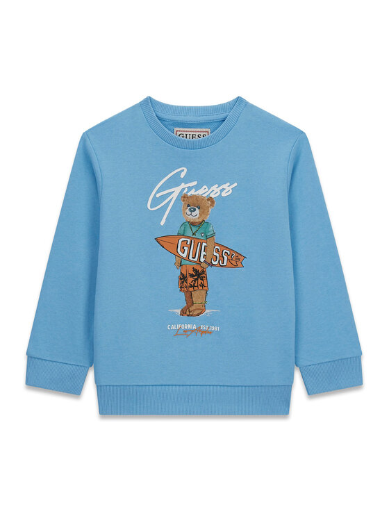 Guess Guess Džemperis N6GQ04 KA6R4 Mėlyna Regular Fit